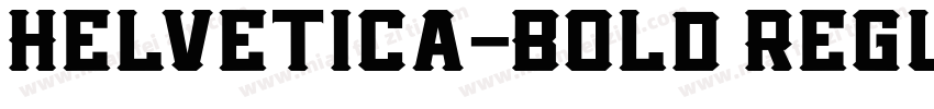 Helvetica-Bold Regul字体转换